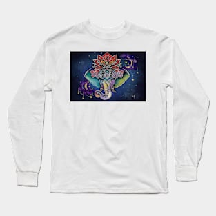 Albino Elephant in the sky Long Sleeve T-Shirt